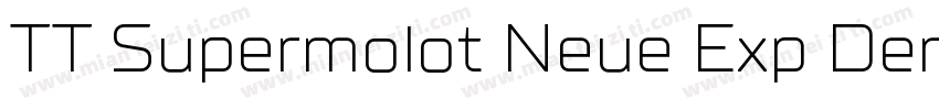 TT Supermolot Neue Exp DemiBold字体转换